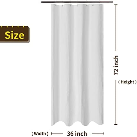 Barossa Design hotel collection luxury white pique diamond weave shower curtain