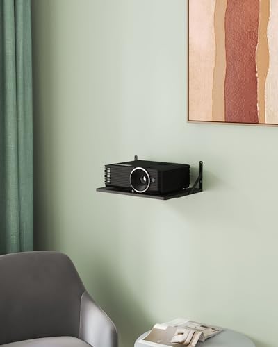 AreaJd projector mount folded against the wall