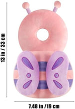 Toddler wearing PandaEar safety head cushion backpack