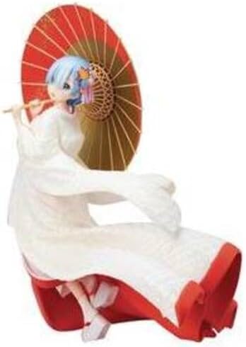 Furyu Rem Shiromuku Version front view anime figure