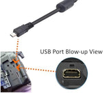 Ienza photo transfer cable connected to a laptop port