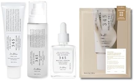 Dr Althea 345 Relief Full Routine Set front packaging showing the complete four piece Korean skincare collection for sensitive skin.