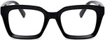 Side profile of Eylrim thick frame glasses showing spring hinges