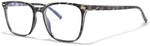 Side angle view of MACJERO anti-fatigue gaming eyeglasses displaying the flexible TR90 temples