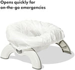 Oxo Tot portable potty with disposable liner bag attached
