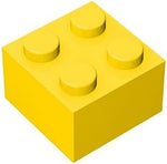TTEHGB TOY classic building bricks front view yellow play set
