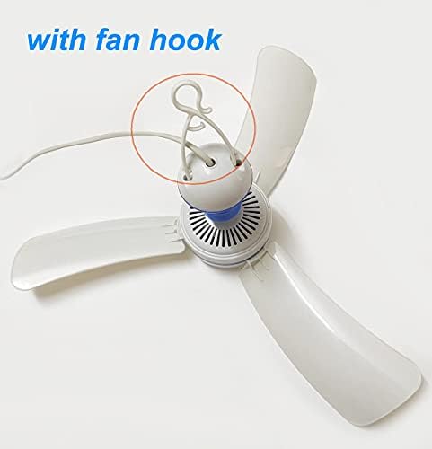 SKYRI emergency cooling fan being plugged into a portable power bank source