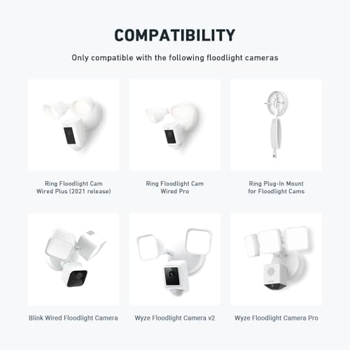 Universal floodlight camera mount compatibility profile overview picture