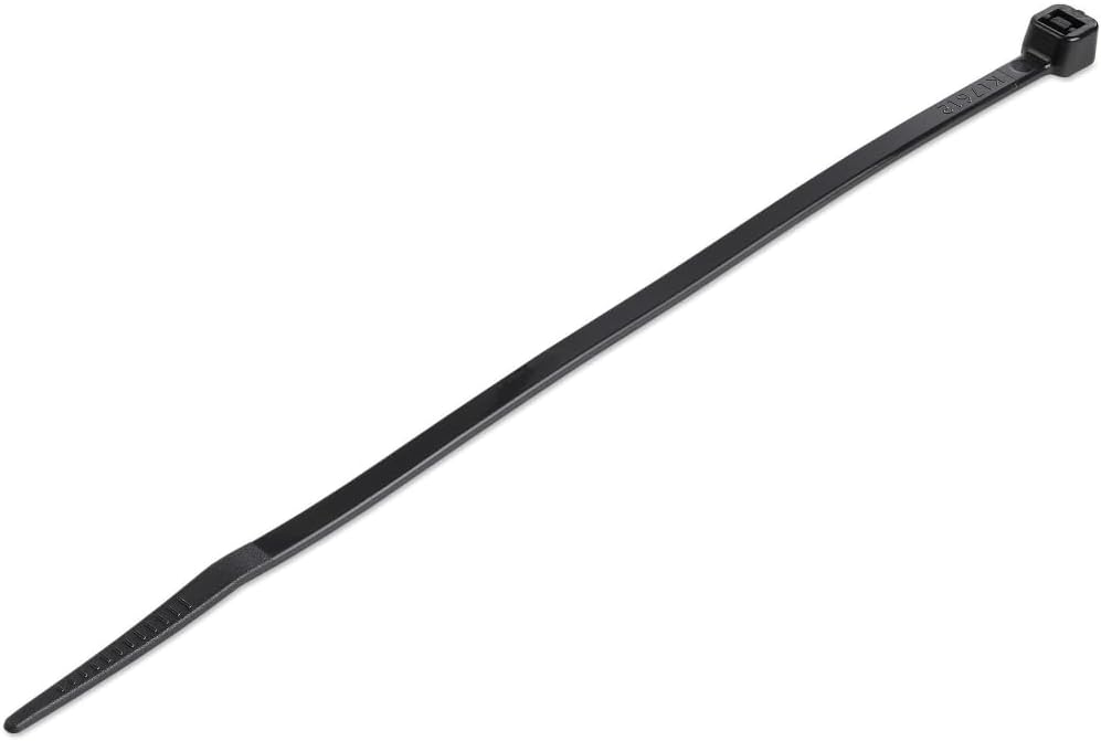 StarTech 1000 Pack 6 Inch Black Cable Ties front view and packaging