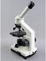 AmScope compound microscope showing top and bottom LED lights