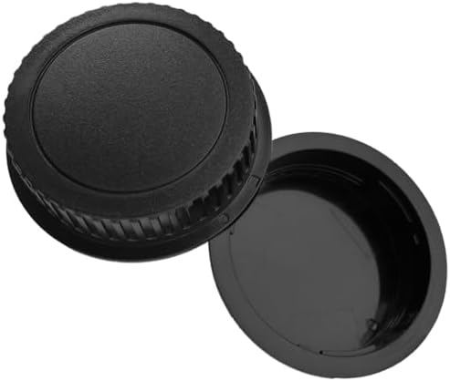 Durable ABS plastic camera lens rear element covers showing the ribbed ergonomic grip edge styling
