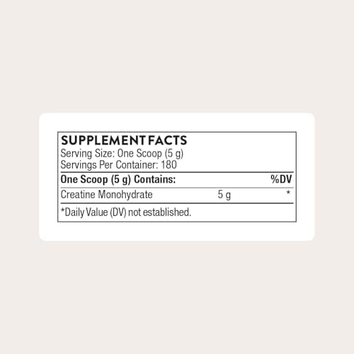 Thorne ninety-six ounce container of pure micronized creatine monohydrate for fitness