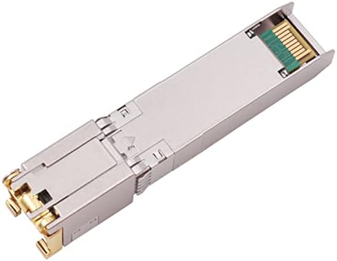 Close up of Wiitek RJ45 copper transceiver connector