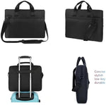 WUHBJJXY oversized tech briefcase utilized as a painting board and art supply storage bag for creators.