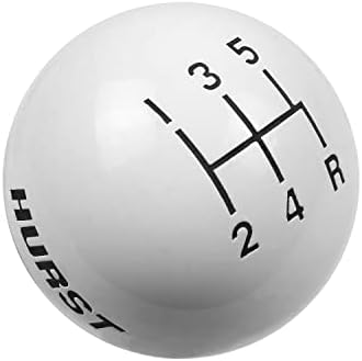 Hurst 1630025 White 5-Speed Replacement Shifter Knob - Image 2