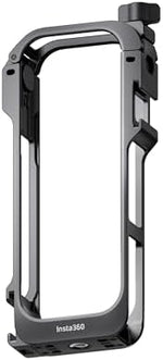 Insta360 X5 Utility Frame top angle view displaying the dual cold shoe mounts for accessories.