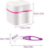Travel-friendly denture bath containers set of two
