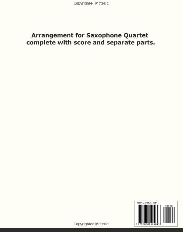 Cantina Band for Saxophone Quartet - Image 3