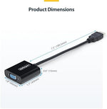 StarTech hardware accessory illustrating the plug and play connector ends for easy laptop to projector connection setup.