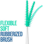 Back packaging view of Dr. Emma authentic USA imported mint brush picks with usage instructions.
