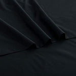 Close up shot of the wrinkle free and stain resistant brushed microfiber material of the Sfoothome bedding collection.