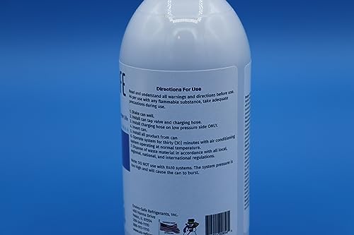 Back label view of the Arctic Air for R12 can highlighting usage instructions and warnings