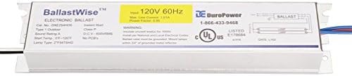 Ballastwise electronic ballast top label specifications and model number