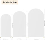 Premium wrinkle resistant white spandex fabric detail of HAINARverS arch stand covers
