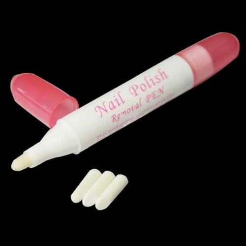 Nail Polish Corrector Pen with 3 Replaceable Tips - Manicure Tool for Quick Nail Art Mistakes Cleanup - Image 1