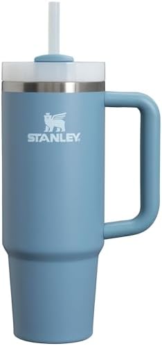 Stanley FlowState lid positions on Indigo stainless steel tumbler