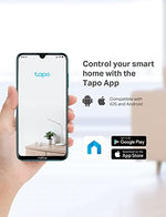 Authentic USA imported TP-Link Tapo smart camera retail packaging and included power adapter.