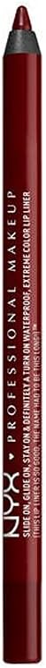 NYX slide on lip pencil branding and label display
