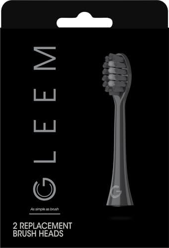 Side profile of the sleek black imported premium replacement brush heads pack