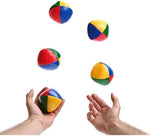 Premium soft juggle balls for adults and kids displaying the four vibrant color zones