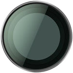Close up view of the neutral density filters highlighting the lightweight black aluminum frames and clear glass optics for action cameras.