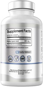 Smart Nutra Labs antioxidant support bottle side view