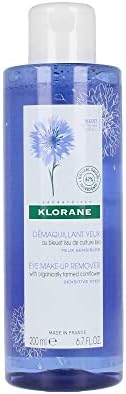 Klorane soothing botanical cornflower lotion liquid eye makeup remover close up