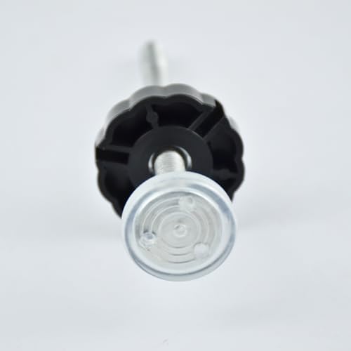 Black replacement hardware parts kit for stairs and doorways highlighting the durable ABS plastic ends.