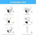MSAFF weatherproof outdoor camera bracket matching white color profile for smart homes