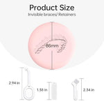 VCAREU clear aligner container with open magnetic lid and silicone liner