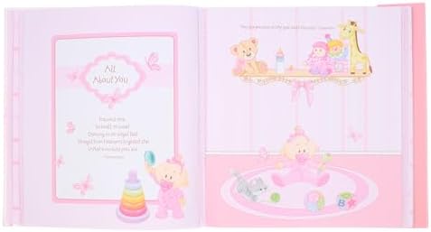 Christian Art Gifts pink keepsake photo album closed with its solid pink magnetic flap closure