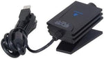 Retro PlayStation 2 gaming camera accessory setup view on a flat surface