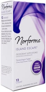 Norforms 3 pack bundle of Island Escape long lasting feminine deodorant.