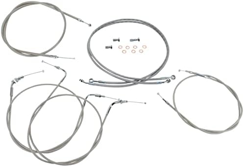 Baron stainless steel handlebar cable kit components and fittings