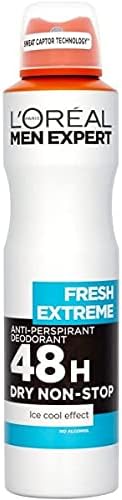 L'Oreal Paris Men Expert Fresh Extreme 48H Ice Cool Effect Deodorant Spray For Men, 250 Ml - Image 2