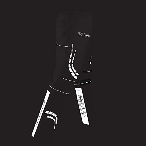 Proviz women cycling overtrousers back view showcasing strategic rear reflective panel