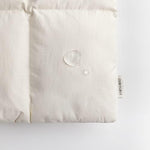 Comfyable eight inch padded tablet carrying case showing the textured crinkle nylon material close up