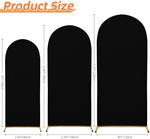 Close up of the durable stretch spandex fabric on the SUKAIKEQA round top backdrop cover