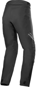 Alpinestars all weather adventure touring textile trousers showing reflective thigh detailing