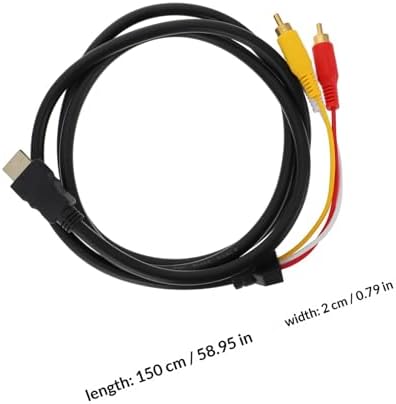 Alipis 1.5 meter video and audio connector cable gold plated plugs